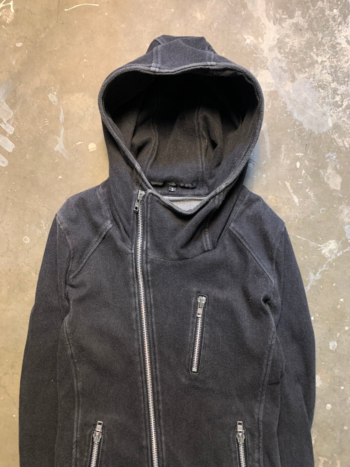 NO ID. Asymmetrical Zipper Hoodie