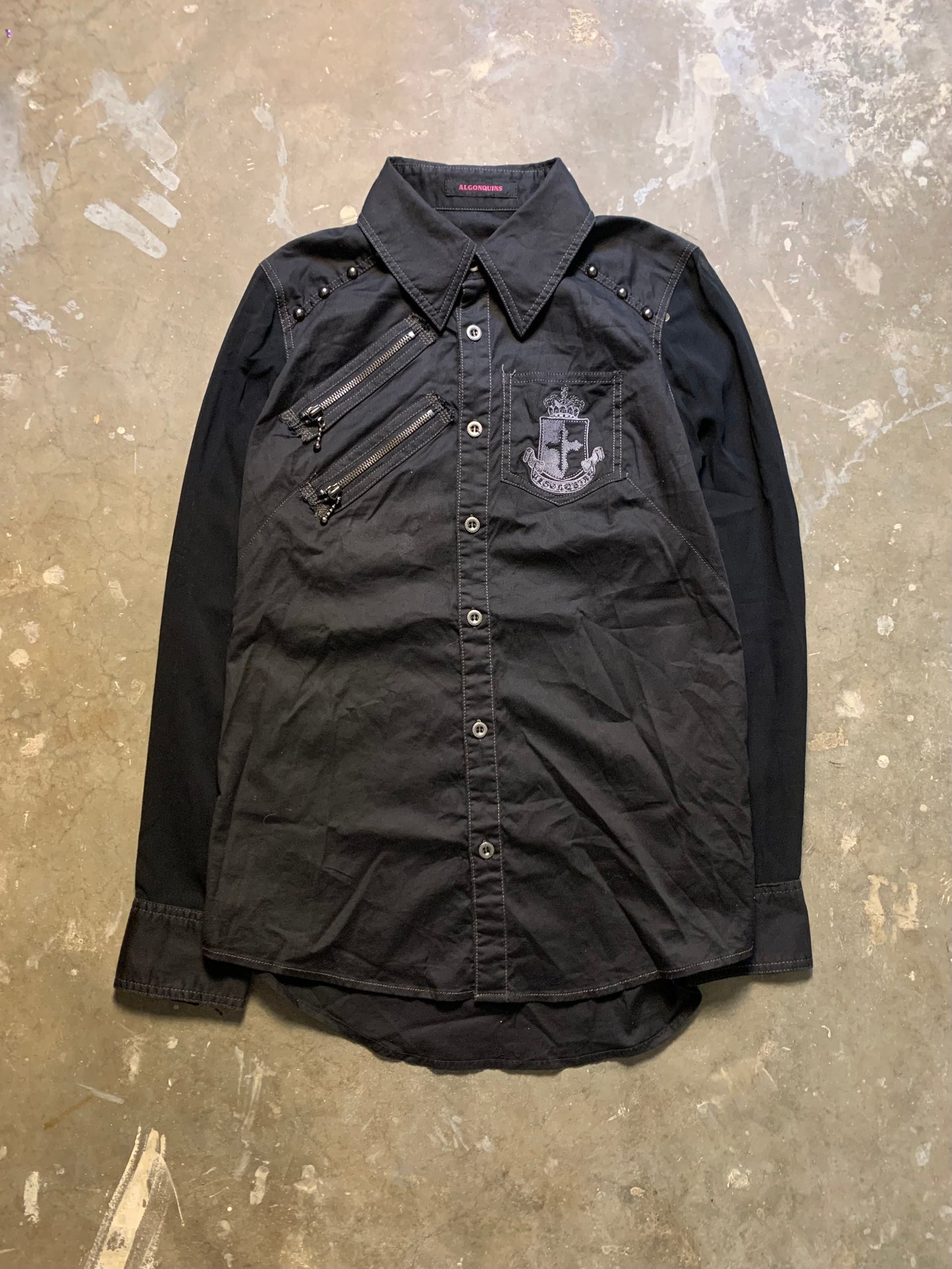 Algonquins Mesh & Lace Cross Shirt