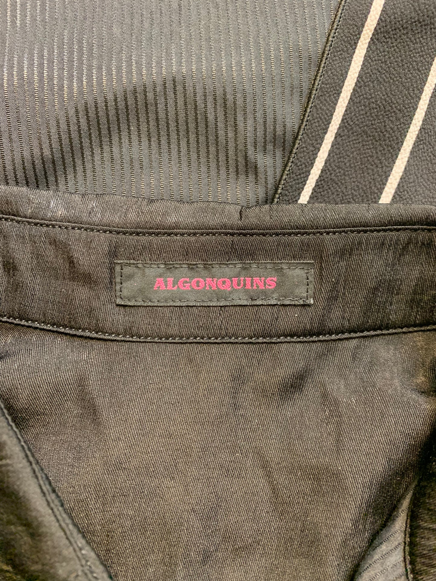 Algonquins Drape Striped Vampire Shirt
