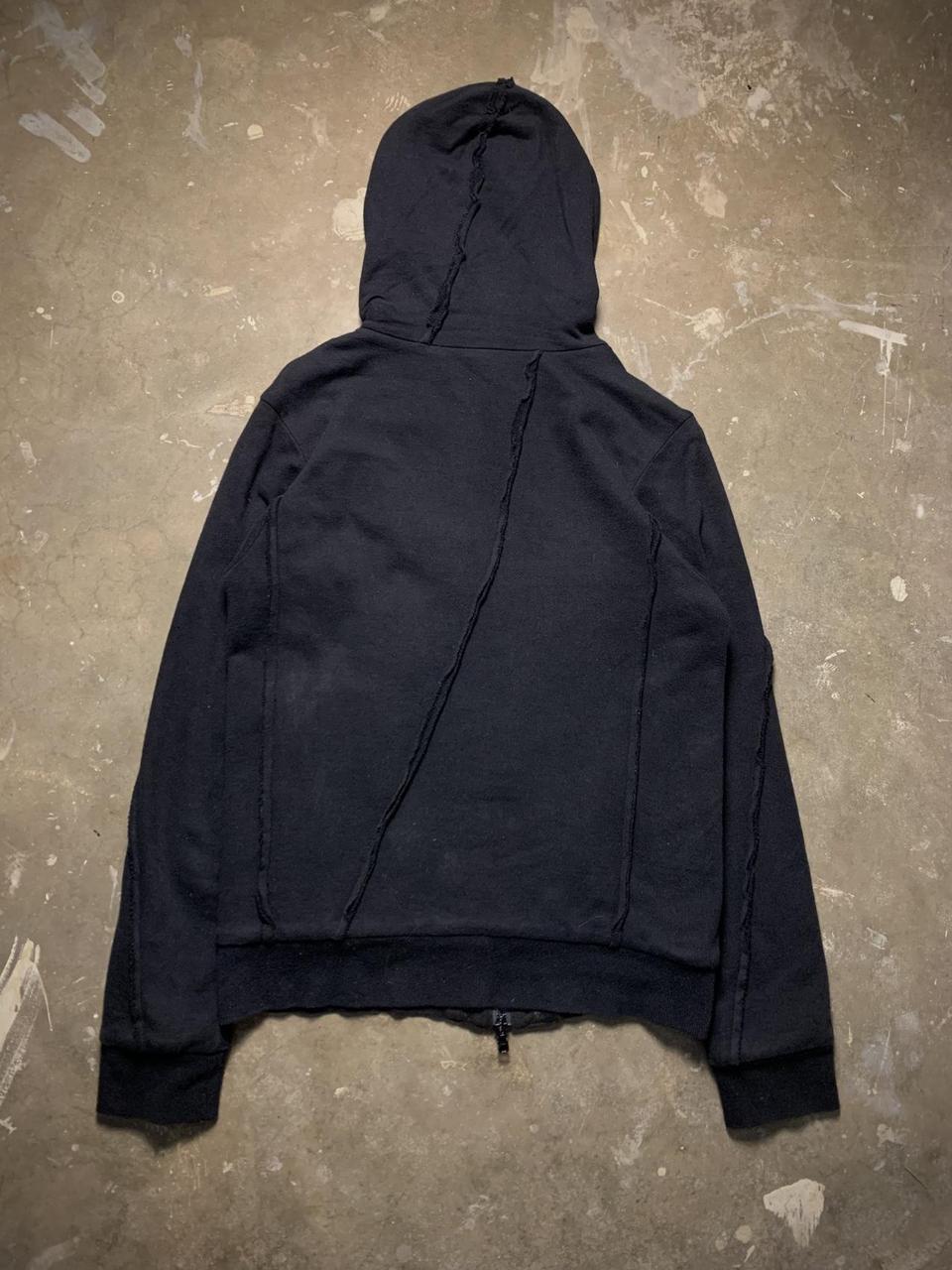 FUGA Distressed Reversible Pattern Hoodie