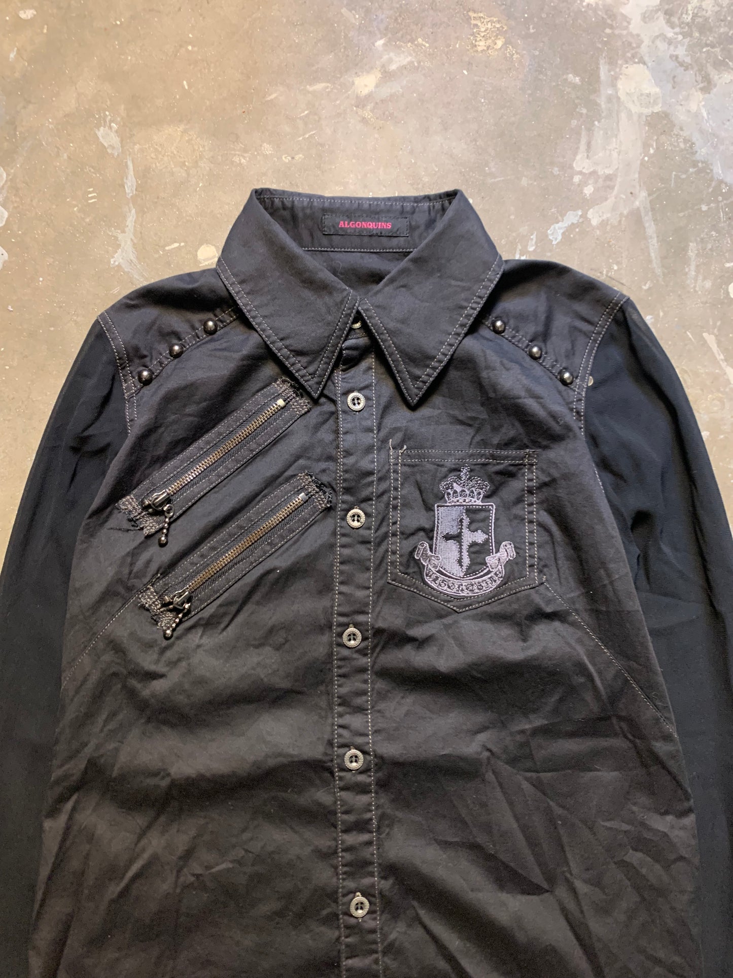 Algonquins Mesh & Lace Cross Shirt