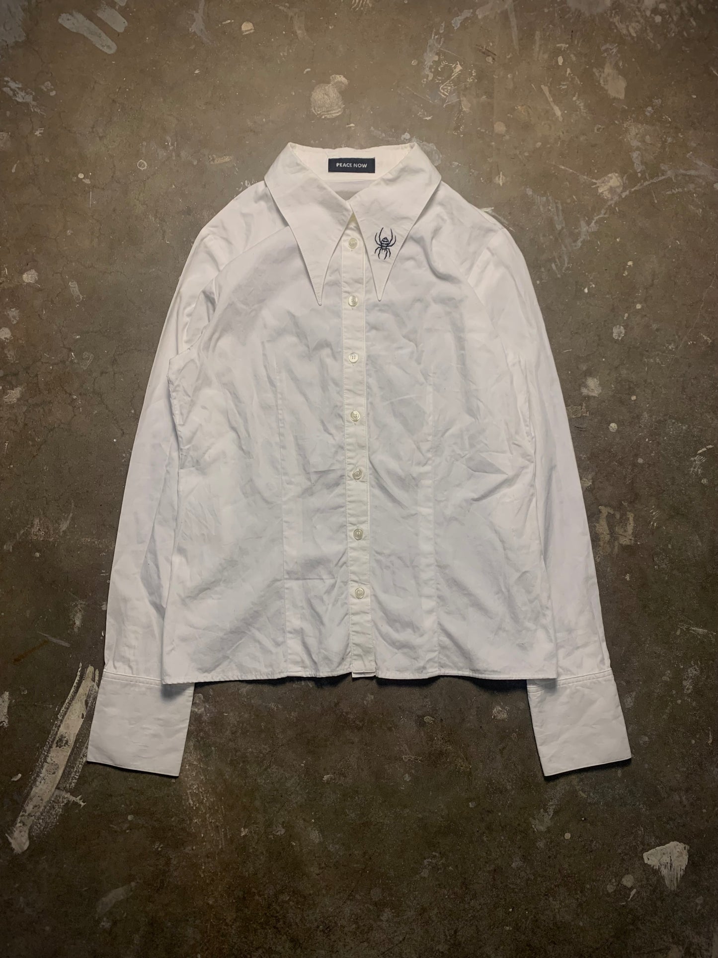 Peace Now Vampire Spider Collar Shirt