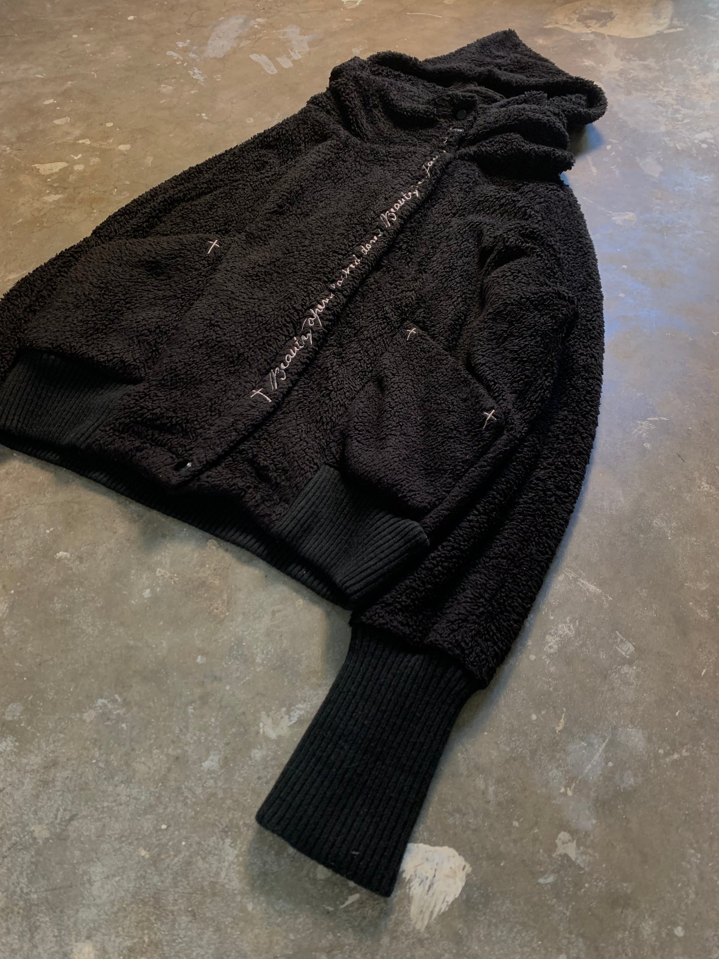 Heaven and Earth Slouchy Fur Hoodie