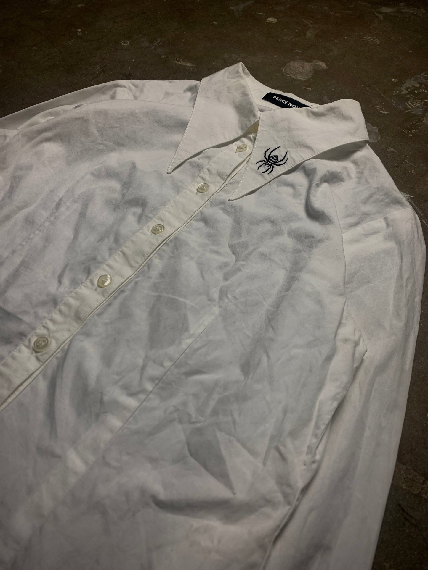 Peace Now Vampire Spider Collar Shirt