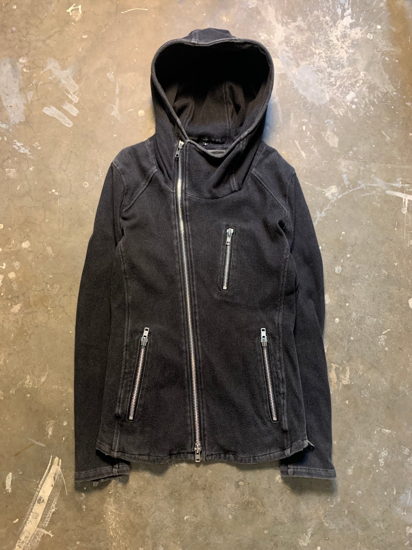 NO ID. Asymmetrical Zipper Hoodie