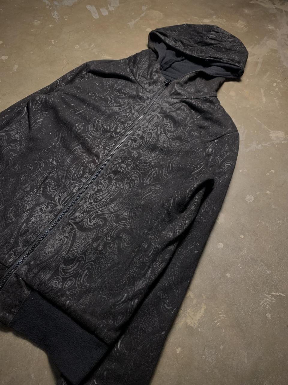 FUGA Distressed Reversible Pattern Hoodie