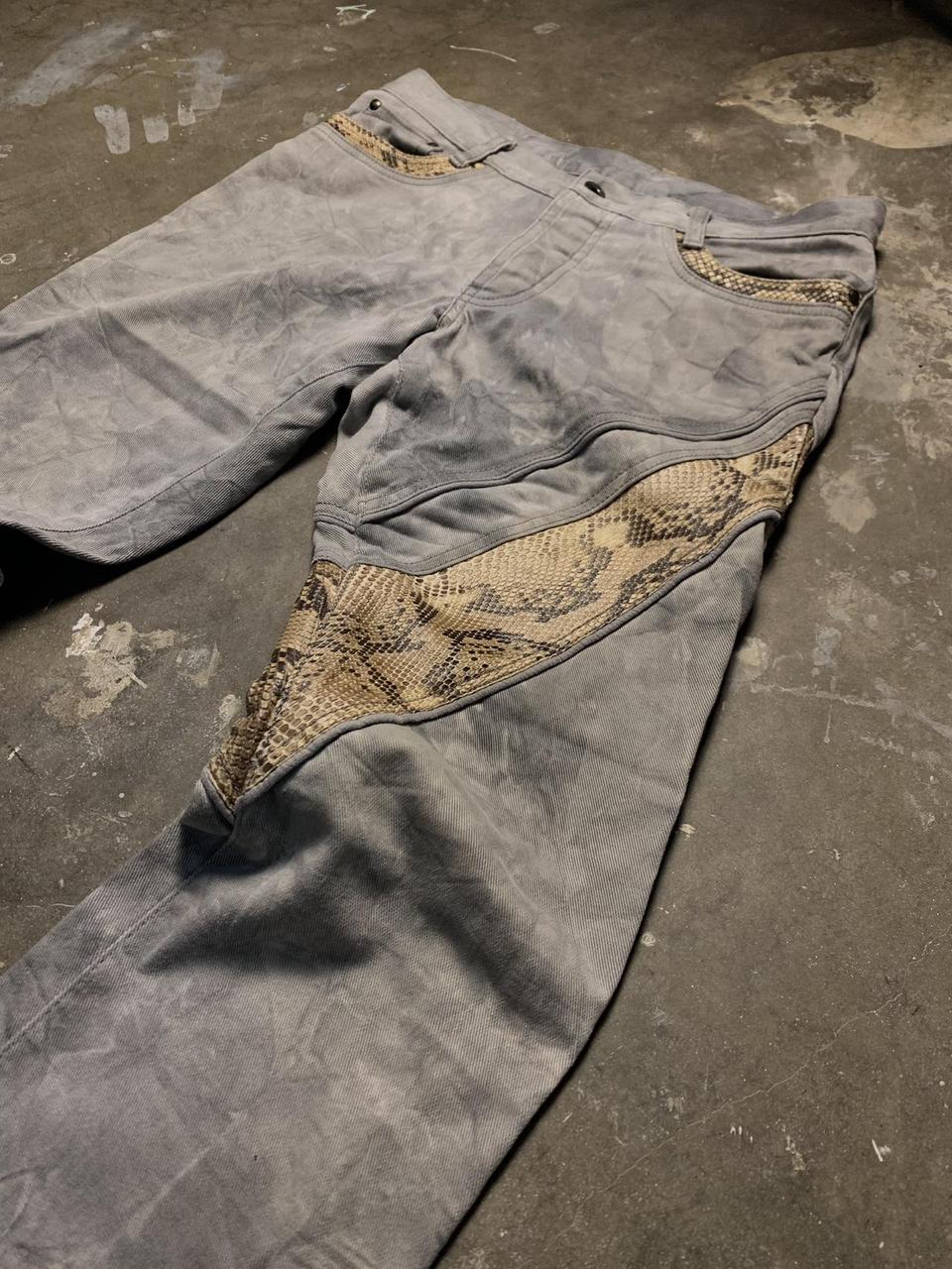 5351 Pour Les Hommes Snakeskin Flared Pants