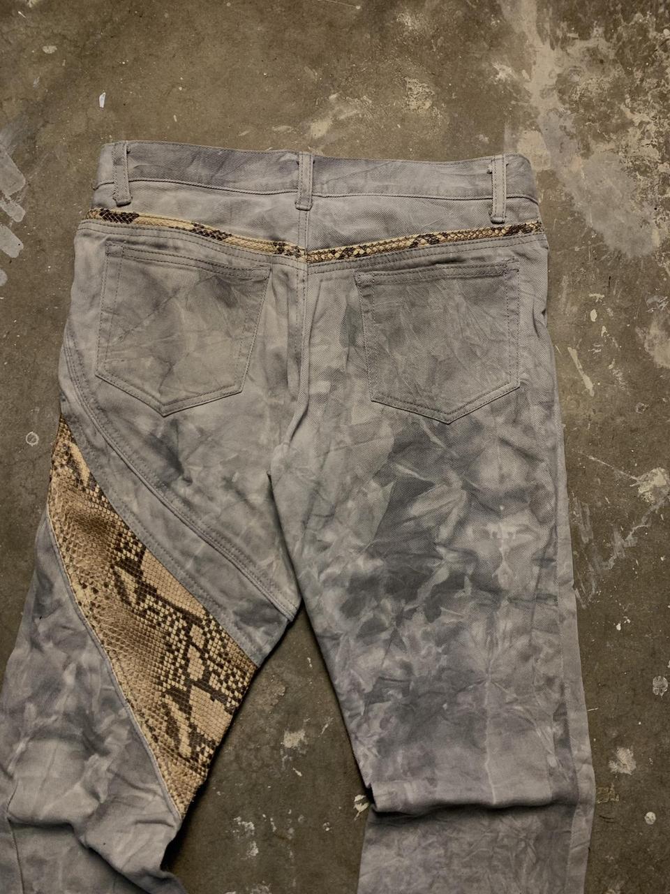 5351 Pour Les Hommes Snakeskin Flared Pants