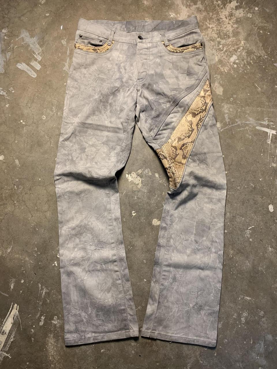5351 Pour Les Hommes Snakeskin Flared Pants