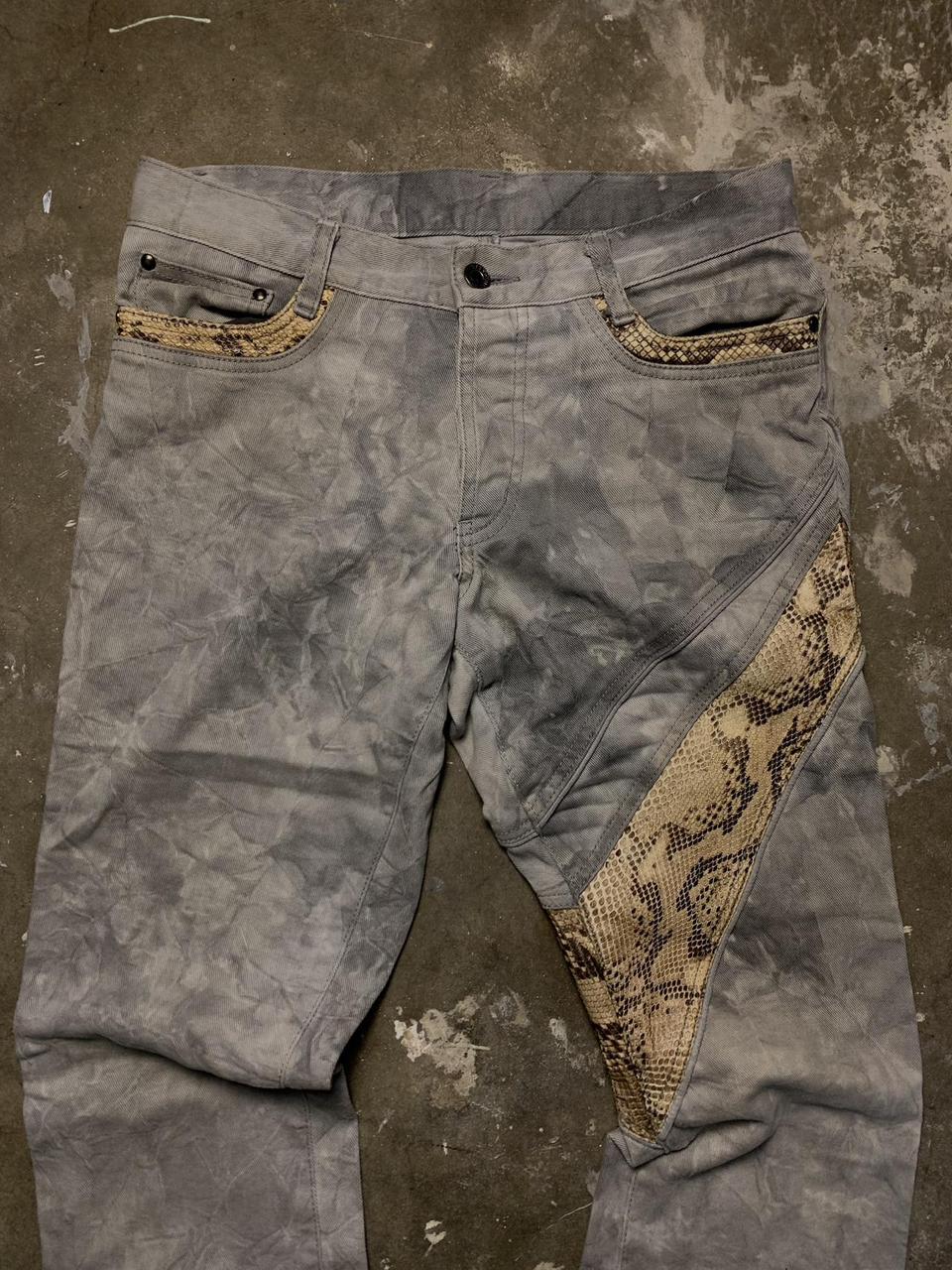 5351 Pour Les Hommes Snakeskin Flared Pants