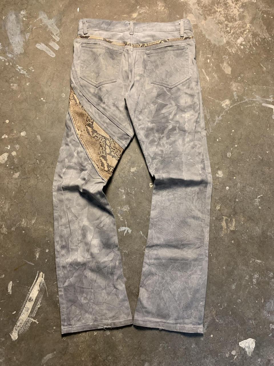 5351 Pour Les Hommes Snakeskin Flared Pants